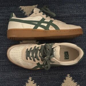 Onitsuka Tiger GSM sneakers in Cream and Hiking Green